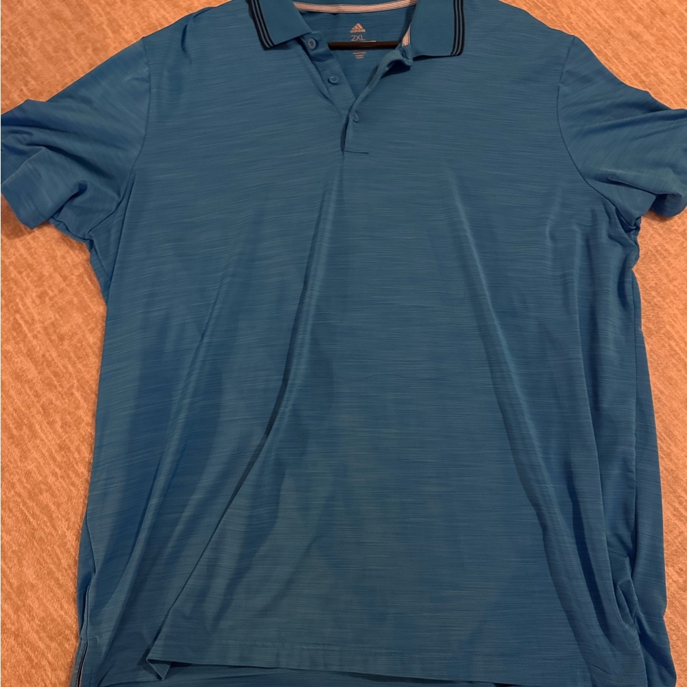 Adidas Men's Teal Polo Shirt